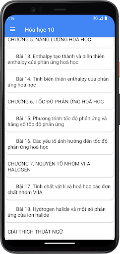 Hóa học Lớp10