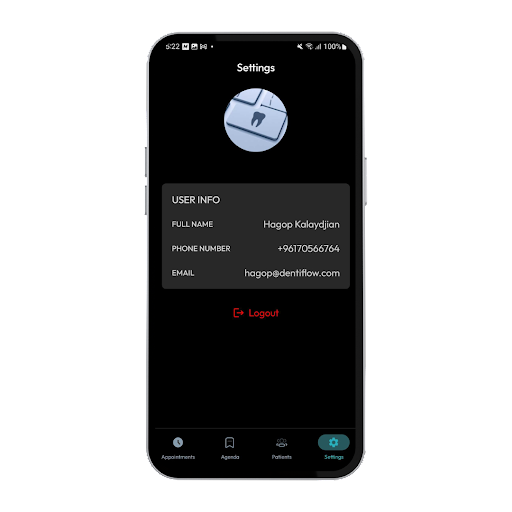 Android application Dentiflow screenshort