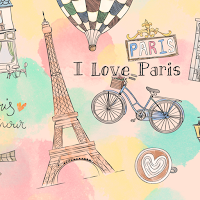 Симпатичные обои I Love Paris