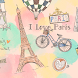 I Love Paris +HOMEテーマ - Androidアプリ