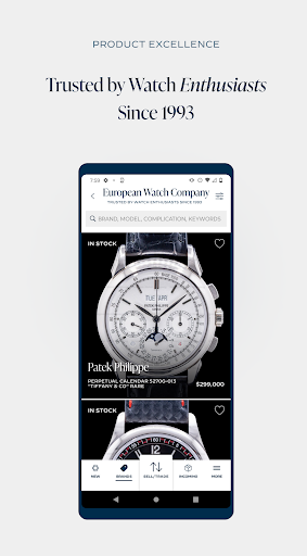 Android application European Watch Co - Watches screenshort
