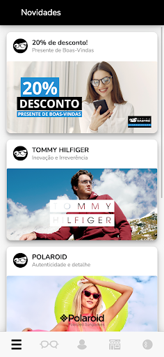 Android application Óptica Castro screenshort