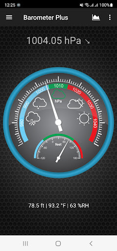 Android application Barometer Plus - Altimeter screenshort