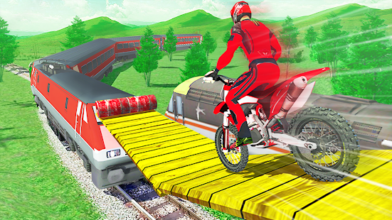 Tricky Bike Stunt vs Train 1.1.3 APK screenshots 11