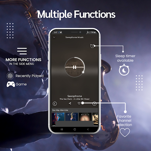 Screenshot of Saxophone Music App
