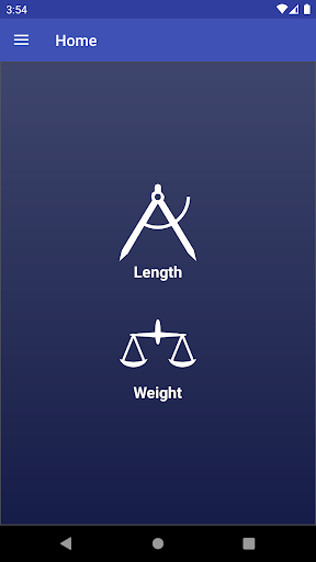 Android application Unit Converter screenshort