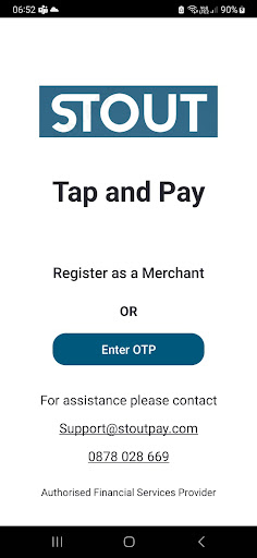 STOUTpay Screen 2