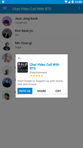 Video Call & Chat With BTS Screen 2