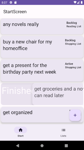 Simple Offline ToDoApp Screen 3