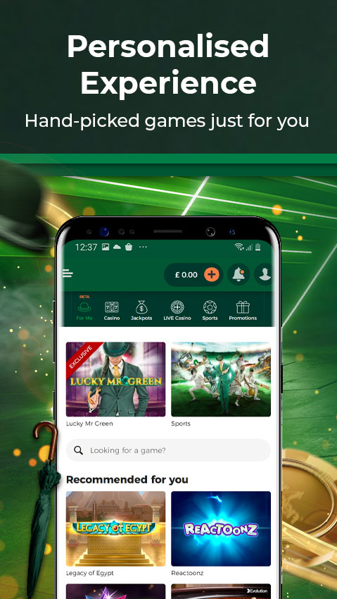 Mr Green Casino & Slots appのおすすめ画像1