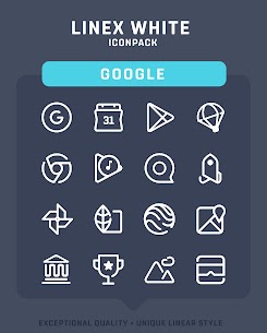 LineX White Icon Pack 6.1 Apk 3