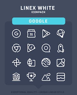 LineX White Icon Pack APK (gepatcht/Vollversion) 3