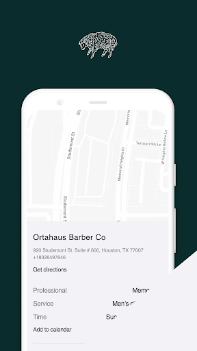 Android application Ortahaus Barber Co. screenshort