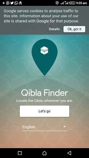 Withgoogle qibla finder Qibla Finder