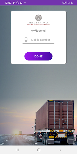 Android application myFleetvigilPro screenshort