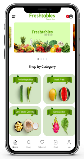 Freshtables Screen 2