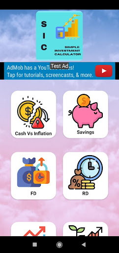 Android application Simple Investment Calculator screenshort