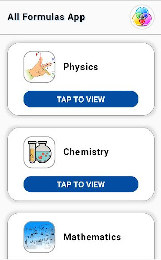 Android application All in One Formulas App screenshort