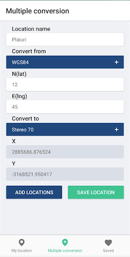 Coordinates Converter PRO Screen 2