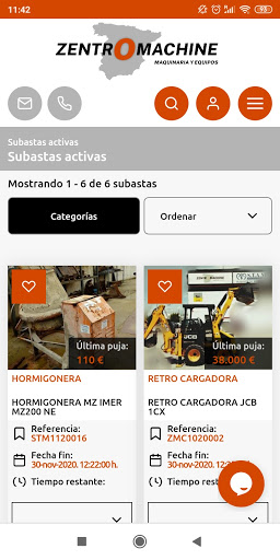 Subastas Zentromachine Screen 3