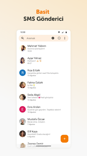 Basit SMS Gönderici Screenshot 1