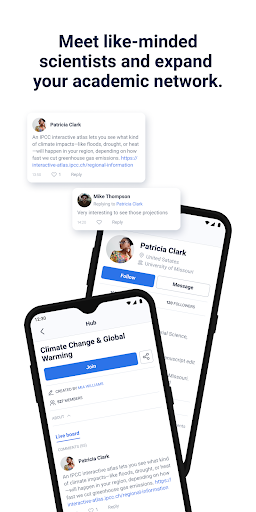 Peeref: Science Social Sharing Screen 2