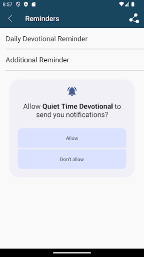 Android application Daily Quiet Time with God screenshort