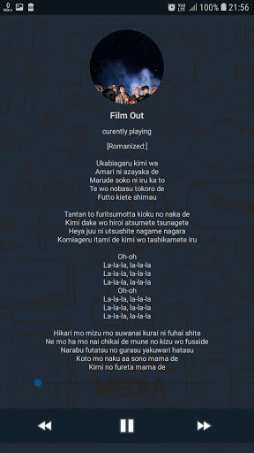 Film Out Songs Lyrics