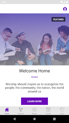 Android application Union Baptist Church WS screenshort