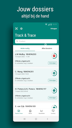 Android application Intermediair screenshort