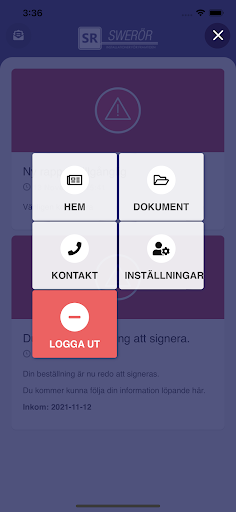 Swerör - Appen Screen 2