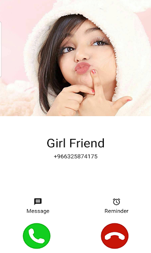 Android application Fake Call GirlFriend Prank screenshort