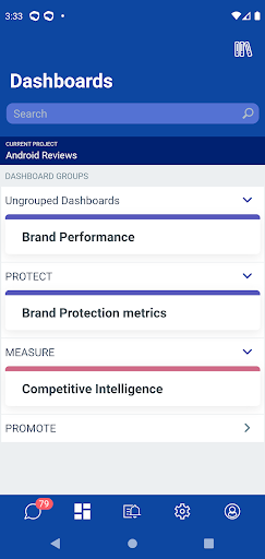 Android application Talkwalker Mobile screenshort
