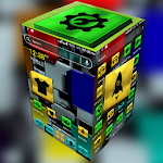 Cover Image of Скачать Colorful Metal Cube Theme  APK