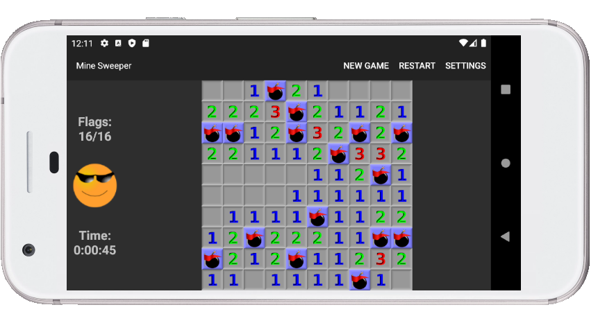 #8. Mine Sweeper (Android) De: DOMA Games