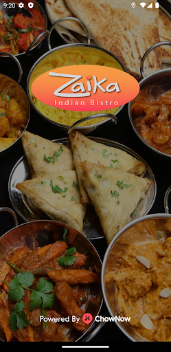 Android application Zaika Indian Bistro To Go screenshort
