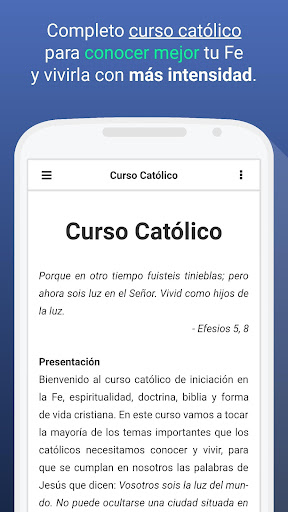 Android application Curso Católico screenshort