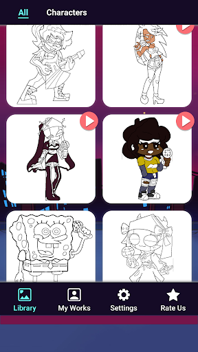 Android application Coloring Game for FNF Mods screenshort