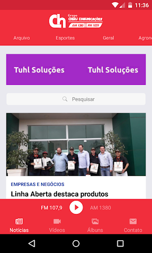 Android application Grupo Chiru screenshort