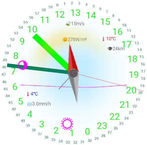 Android application Traveler's clock 24 screenshort