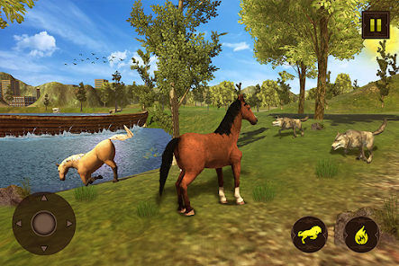 Simulador de família de cavalo selvagem - jogo de sobrevivência de animais  selvagens de cavalo Virtual animal::Appstore for Android