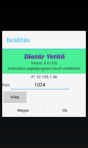 DiaVetítő Screen 2