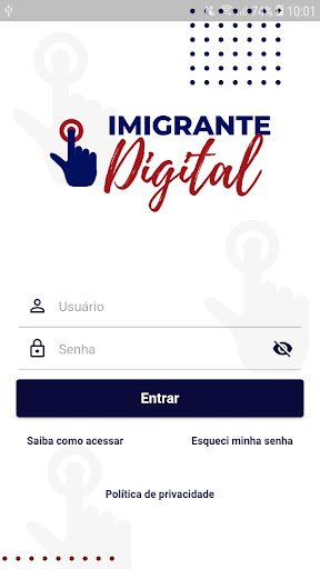 Android application Imigrante Digital screenshort