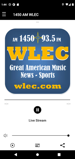 The WLEC App! Screen 2