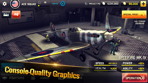 Ace Squadron: WWII Conflicts v3.0 MOD APK (Money, Gold)