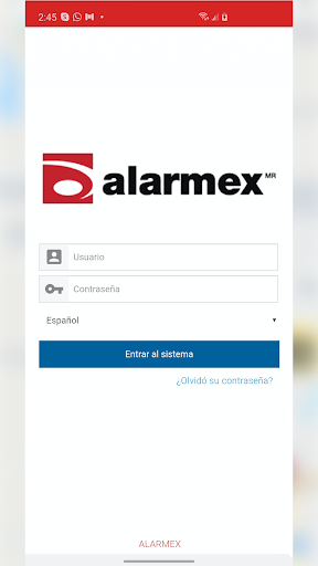Android application Alarmex GPS screenshort