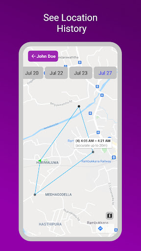 WheresNow - Live GPS Locator Screen 2