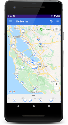 Android application Deliveries – Route Planner screenshort
