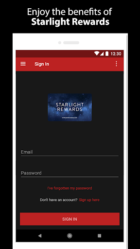 Android application Starlight Cinemas screenshort