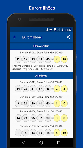 Totoloto, Euromilhões Lotarias Screen 2
